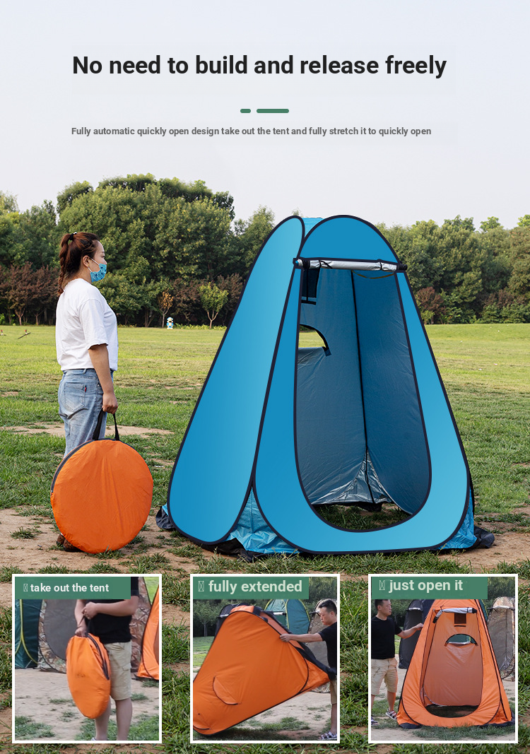Tenda da bagno per esterni, tenda da campeggio, doccia, tenda da cambio, ispessita, calda, semplice, copertura per vasca, WC, esterno_voghion.com