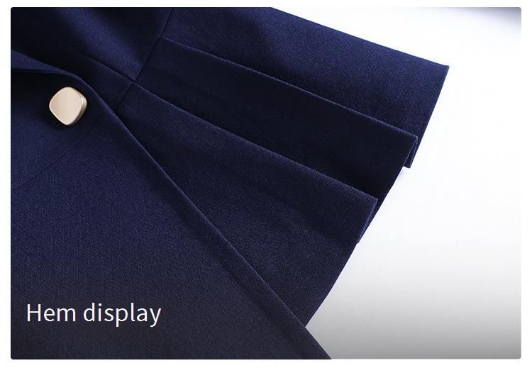 Elegant Autumn/Winter Business Suit Set – Slim-Fit TR Blazer With Pants(Professional Office Wear, Navy/Black, S-4XL)_voghion.com