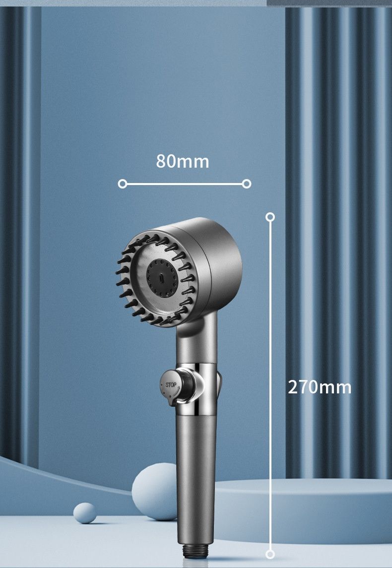 Dyson-style Powerful Pressurised Hairdryer Handheld Showerhead Negative Ion Filter Spray Showerhead Hand Spray Bathroom Accessories_voghion.com