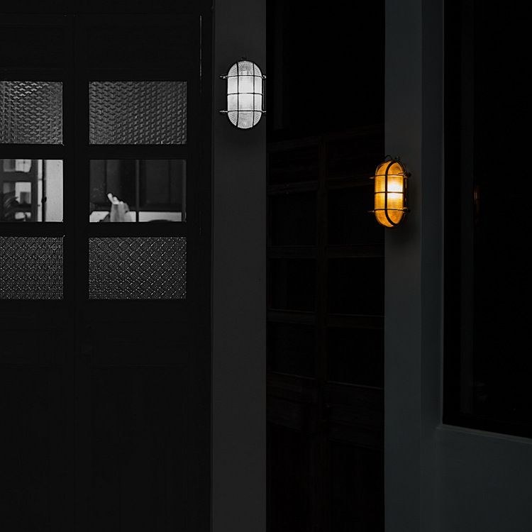 Lampada da parete impermeabile per interni ed esterni in ottone di alta qualità in stile industriale nordico per villa_voghion.com