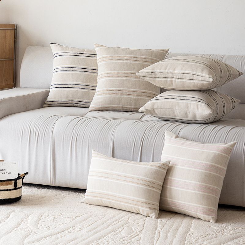 2025 Nuovo semplice moderno poliestere cotone per mobili soggiorno divano camera da letto cuscino di alta qualità federa_voghion.com