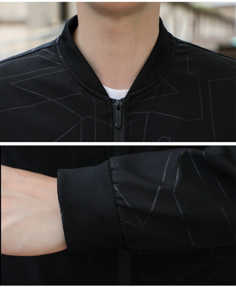 Jacke Frühling und Herbst neue Herren Slim Jacke Mode Herrenbekleidung_voghion.com