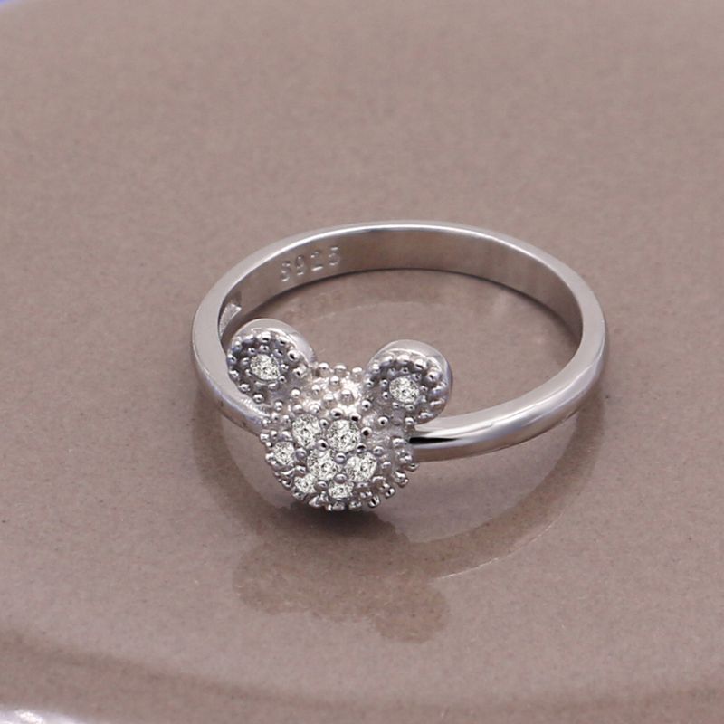 Anello in argento sterling mini squisito alla moda per donna, dolce gioiello da donna, intarsiato con zircone, regalo di compleanno_voghion.com