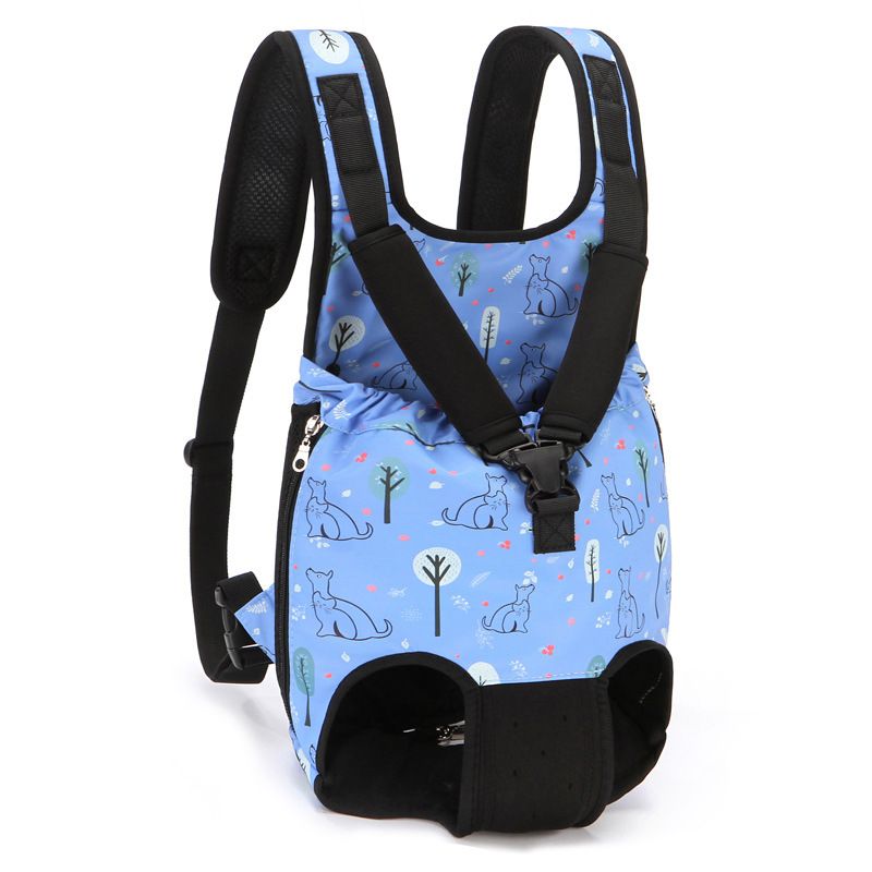 Denim Pet Bequeme Ausflüge Faltbare Brusttasche Für Katzen Canvas Mesh Kleine Und Mittlere Hunde Rucksack_voghion.com