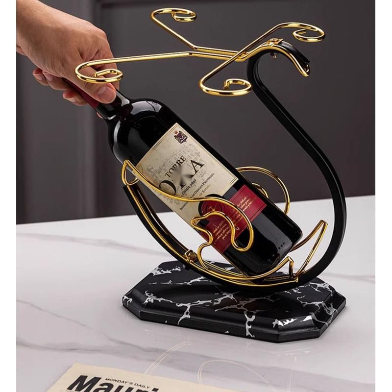 Chinese Style Home Hanging High Stem Swan Ornament New Red Wine Glass Set Rack_voghion.com