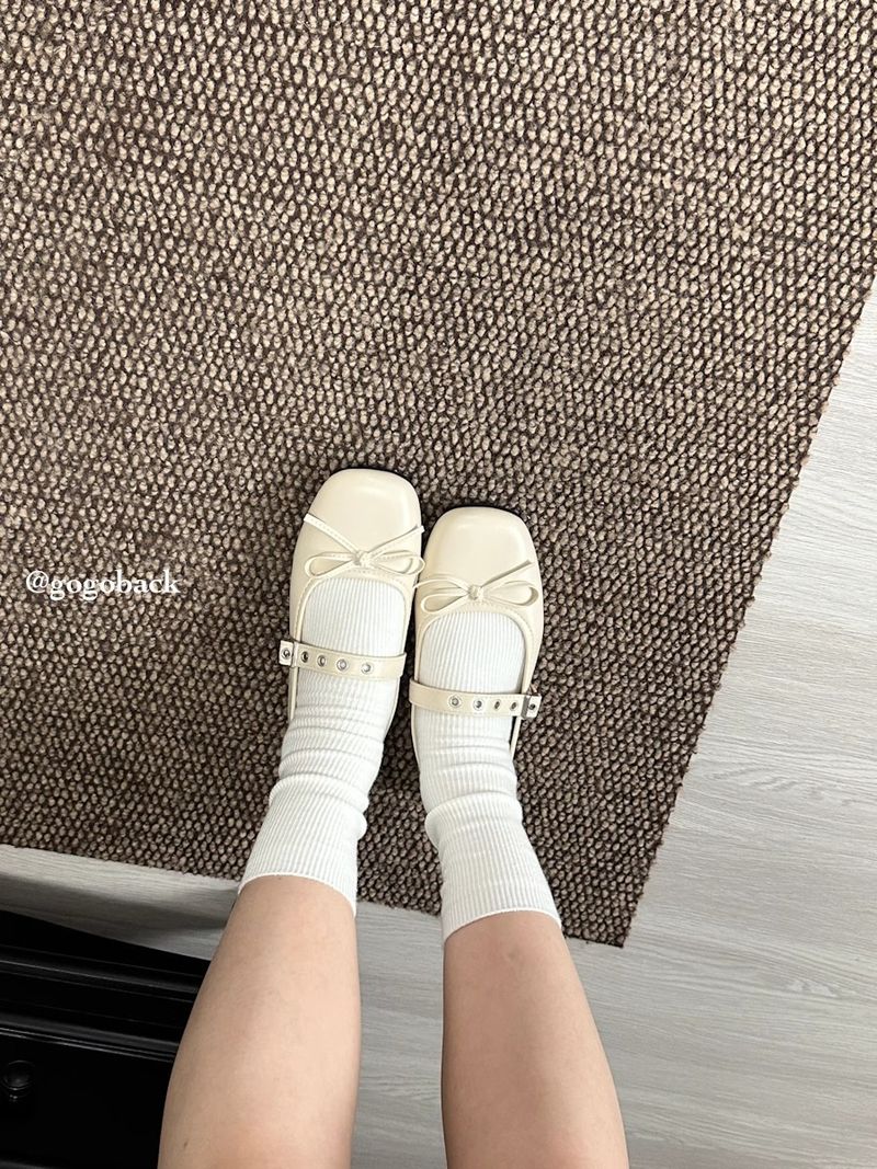 Lancui Niche Four-Color Versatile Ballet Style Soft Sole Comfortable Mary Jane Shallow Mouth Women's Leather Shoes_voghion.com