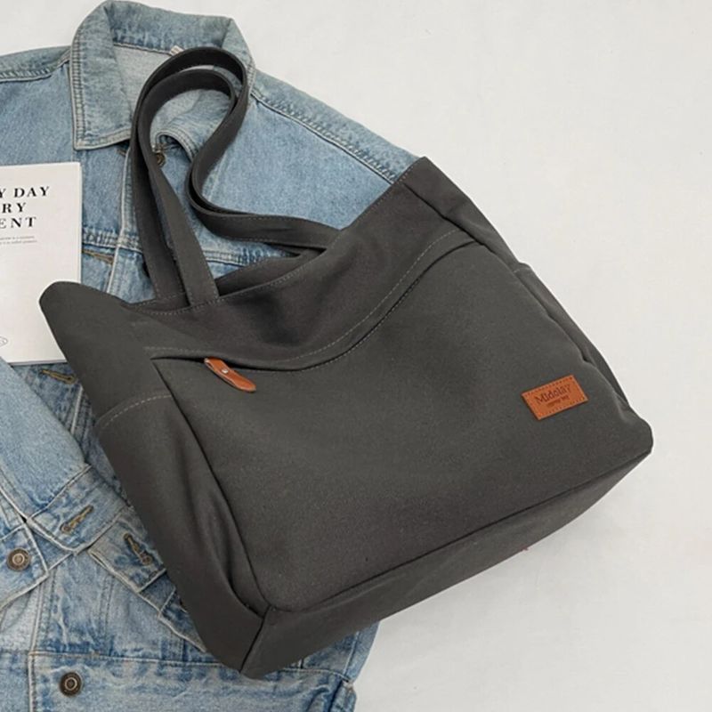 Damen-Umhängetasche mit mehreren Taschen, großem Fassungsvermögen, trendiger Schultergurt, Reißverschluss oben, modische Tragetasche, Arbeits- und Reisetasche_voghion.com