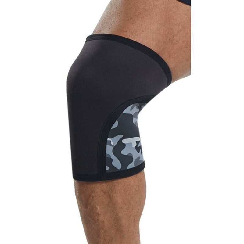 Materiale da immersione mimetico ispessito da 7 mm per fitness, sollevamento pesi, esercizi di forza, squat profondo, ginocchio anticollisione_voghion.com