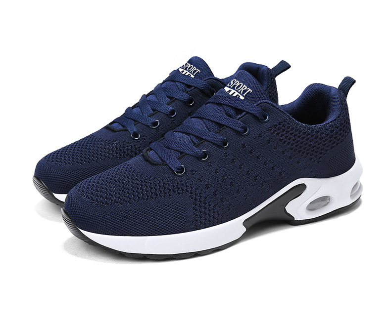 Chaussures pour hommes nouvelles chaussures à coussin d'air pour hommes chaussures en maille pour hommes chaussures de sport à tissage volant chaussures à la mode chaussures de course décontractées respirantes chaussures pour hommes_voghion.com