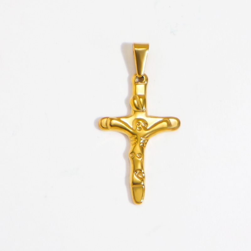 Accesorio colgante para collar dorado con forma de cruz de helado para motocicleta o bicicleta_voghion.com