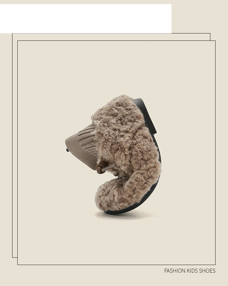 Sapatos infantis de algodão para meninos e meninas, sapatos simples de meia para meninas_voghion.com