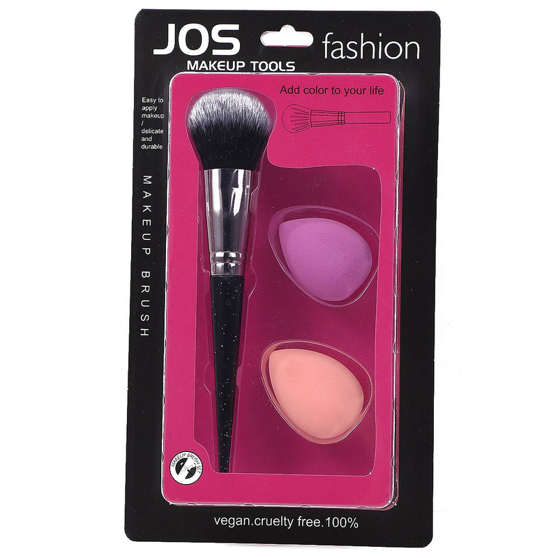 Makeup Refresh Make-up-Pinsel-Set Lidschatten Rougepinsel Puderquaste Kein Puder kein Puder 3 Pinsel Einzelpinsel_voghion.com