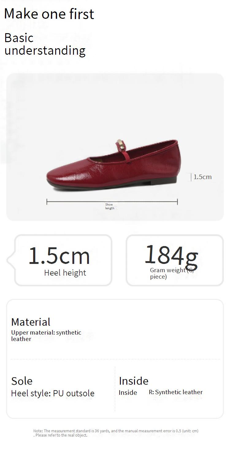 【Soft Sole And Soft Upper】Cameido Comfortable Flat Ankle Strap Shallow Single Shoes For Women, Autumn Round Toe Mary Jane Shoes_voghion.com