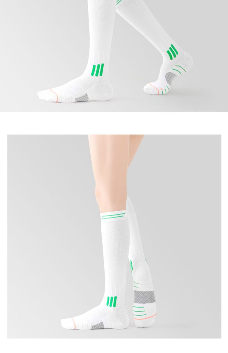 Manicotti a compressione per le gambe per corsa, escursionismo e sport: traspiranti, antiscivolo e con supporto muscolare (unisex, diversi colori e opzioni fino al ginocchio)_voghion.com