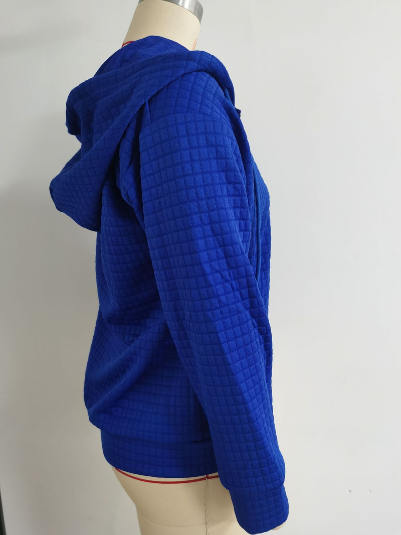 2023 Damen-Strickjacke mit Reißverschluss und Kapuze, langärmelig_voghion.com