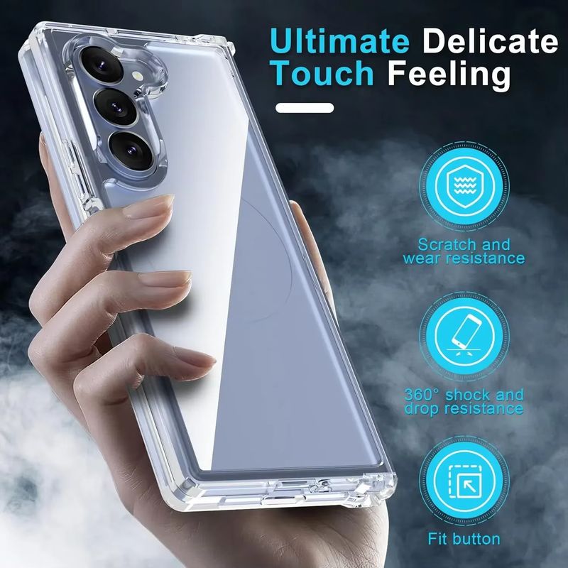 Voor Galaxy Fold6 Samsung Z Fold 6 5 4 3 2 5G Fold5 Fold4 Fold3 Harde Acryl Transparante Schokbestendige Beschermhoes_voghion.com