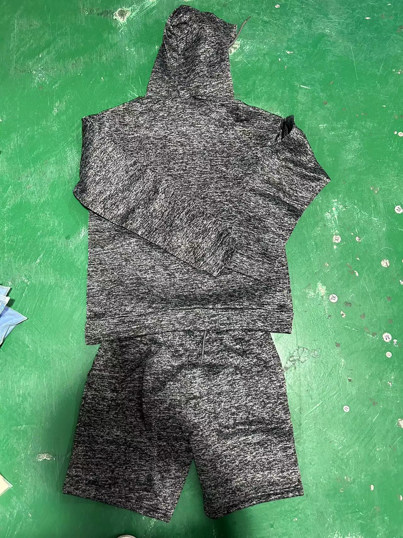 Conjunto de dos piezas de manga larga con capucha suelta para jóvenes de otoño/invierno 2024 para hombre_voghion.com