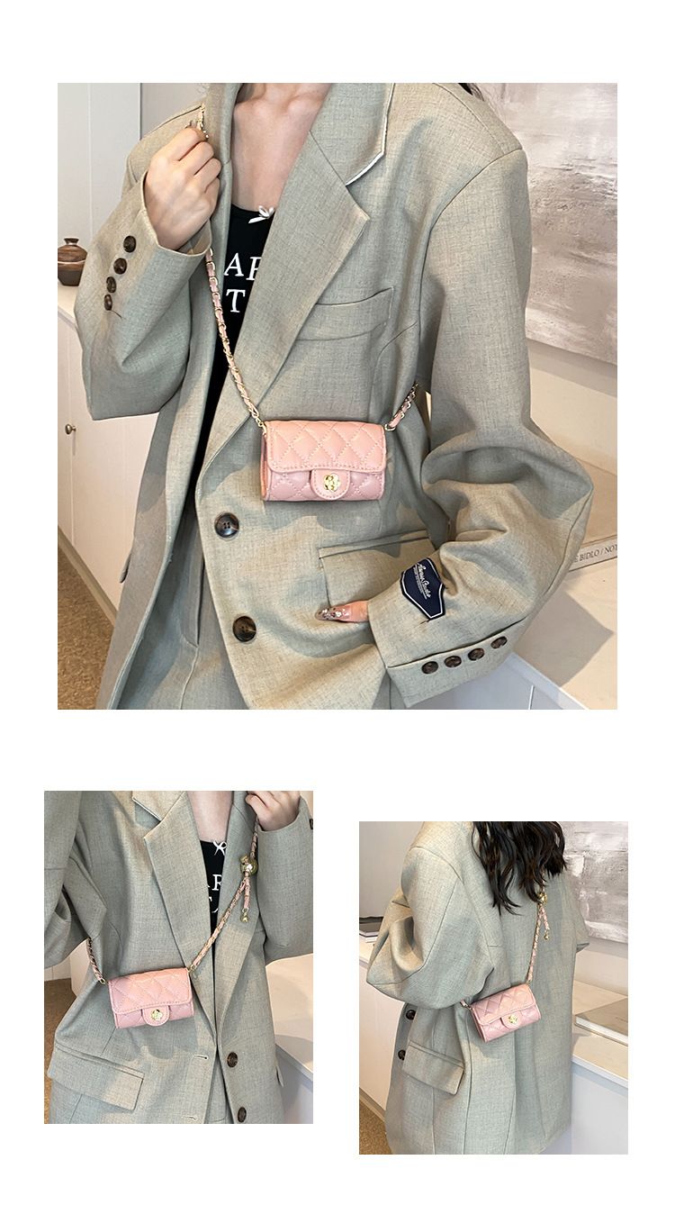 Borsa a tracolla da donna, borsa monospalla con filo ricamato a forma di diamante e pallina dorata, mini borsa casual da viaggio_voghion.com