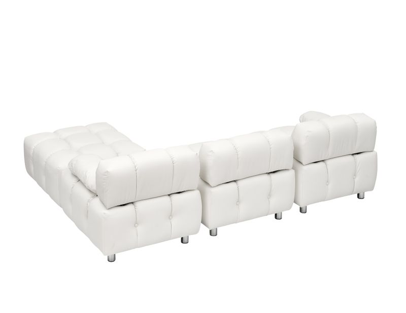 A 90.60-inch technology cloth beige sofa, waterproof, stain and cat scratch resistant, can comfortably sit in the apartment bedroom without taking up _voghion.com