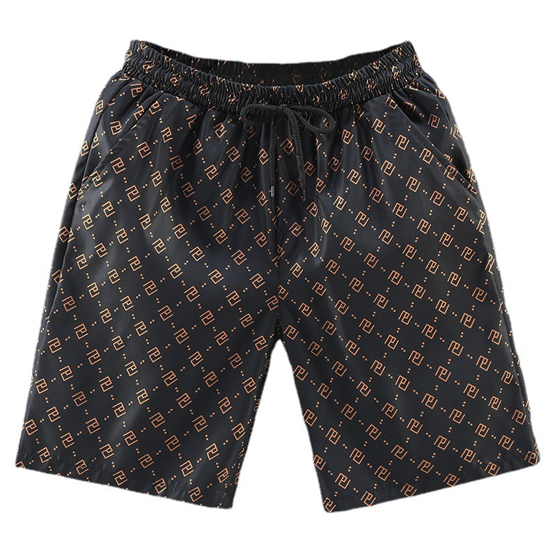 Sommer-Strandhose für Herren, lässige Lauf- und Sportshorts für Herren, 5-Punkt-Hose mit geradem Bein für Herren_voghion.com