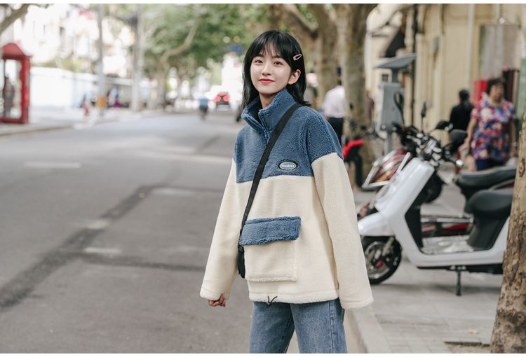 Felpa con cappuccio in lana di agnello nuova autunno/inverno 2024 per donna_voghion.com