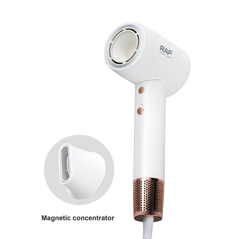 Asciugacapelli professionale - 2200 W ad alta velocità ionico con controllo intelligente della temperatura, spina UE_voghion.com