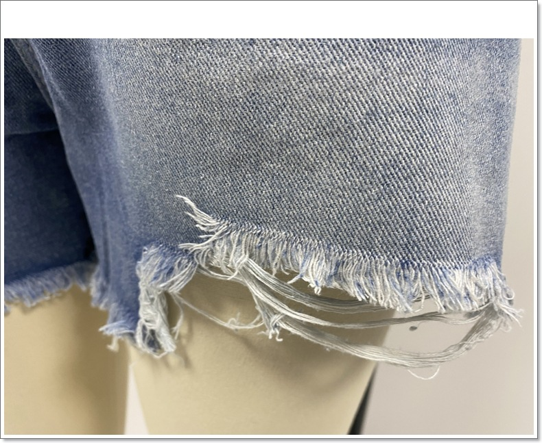 Women's Clothing Spring And Summer New Cross Border Ripped Casual Denim Shorts High Waist Slim Spot_voghion.com
