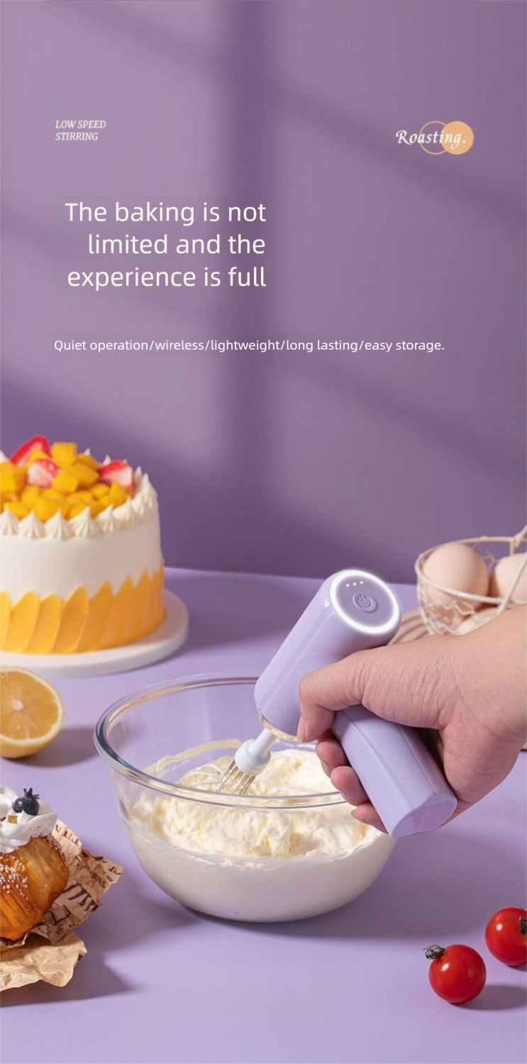 Xiaomi Electric Beater Wireless Small Household Automatic Handheld Egg Cream Baking Mixer_voghion.com