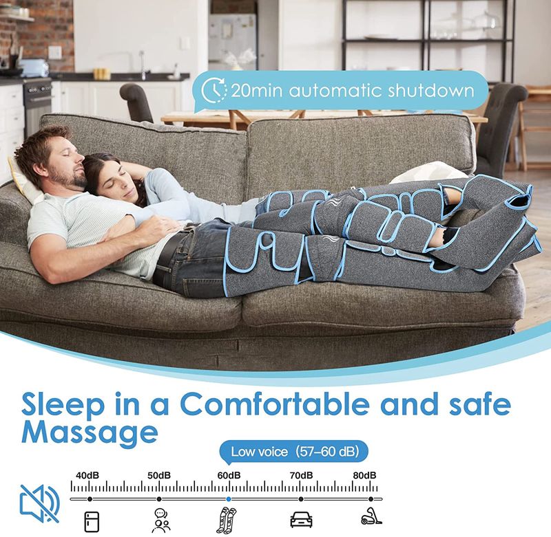 Fuß luftdruck bein massager fördert die durchblutung, körper massager, muskel entspannung, drenaj limfatic gerät 360 °_voghion.com