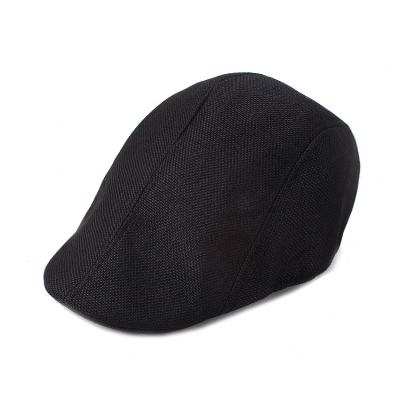 Boinas de lino unisex de gran oferta con forro de malla, transpirables, estilo retro, para hombre y mujer, para viajes al aire libre, caminatas, gorras con visera_voghion.com