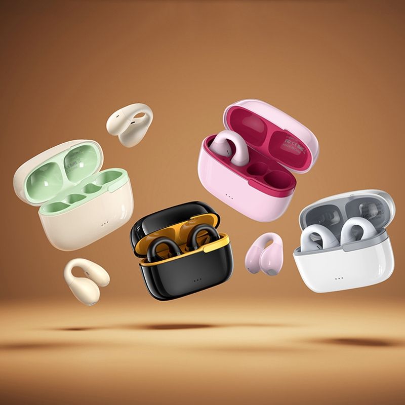 REMAX CozyBuds W11 - Auriculares deportivos con clip para la oreja, inalámbricos por Bluetooth para teléfono (blanco)_voghion.com