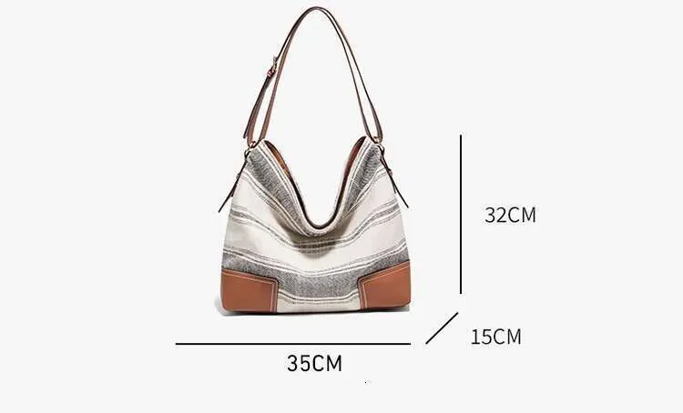 Borsa a mano in tessuto da donna, borsa a tracolla, borsa a secchiello, borsa regalo di Natale, grande capacità, di design 2025_voghion.com