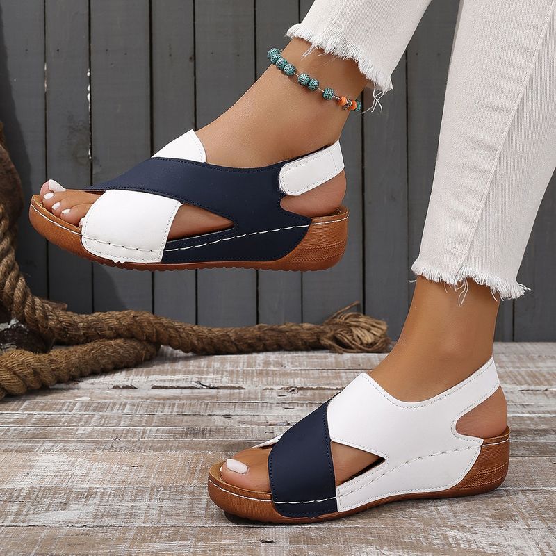 Sandals Women's New Muffin Thick Bottom Casual Open-toe Beach Sandals_voghion.com