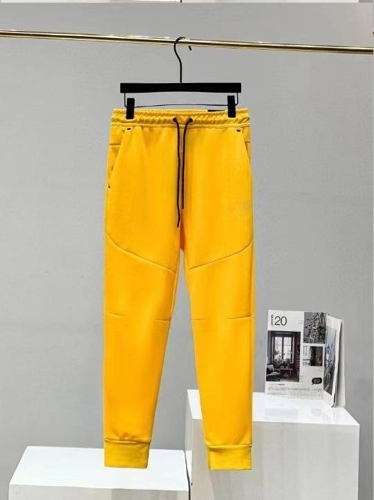Men's Clothing New Men's Knitted Back Tapered Sweatpants Sports Leisure Training Pants 496 Back Zipper_voghion.com