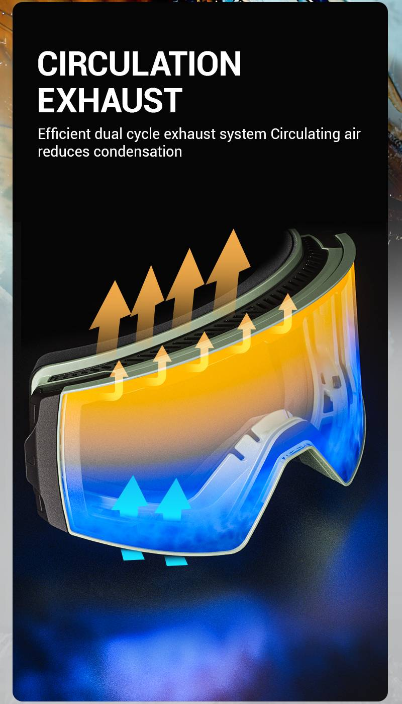 KAPVOE Márka Síszemüveg UV400 Páramentes Síszemüveg Símaszk Férfi Női Snowboard Hószemüveg Sport síszemüveg Téli_voghion.com
