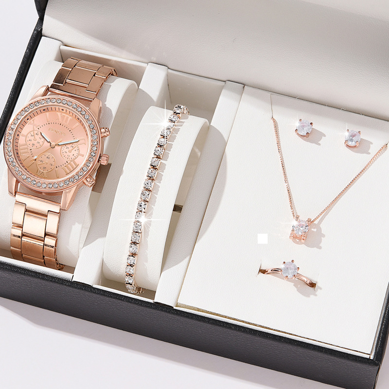 Dámské hodinky Three Eyes Set Quartz Diamond Watch Dárkové hodinky_voghion.com