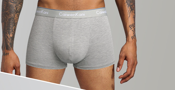 Boxer da uomo Premium, confezione da 4 - Misto cotone traspirante e modal, comfort senza cuciture, vita media, confezione regalo (nero/grigio/blu/grigio scuro)_voghion.com