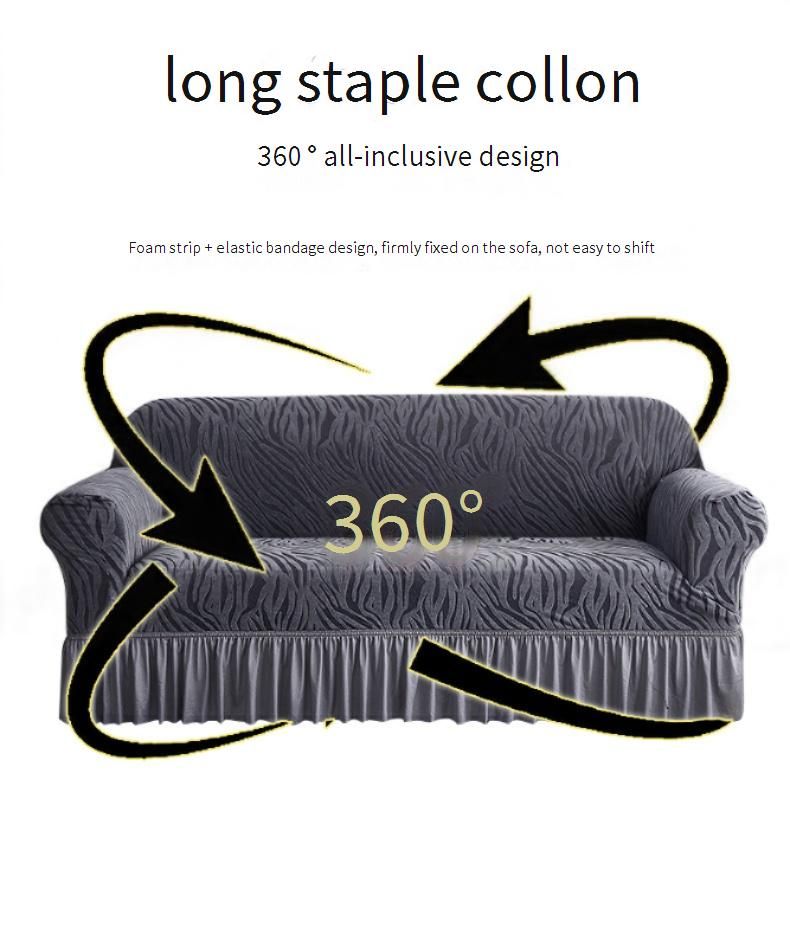 Copridivano elasticizzato di alta qualità con orlo a gonna fluido - Protezione completa, elegante e resistente - Adatto a divani da 1/2/3/4 posti (vari colori)_voghion.com