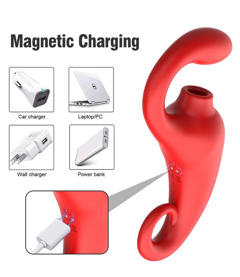 Sucking Tongue Licking Slapping Vibrator Female G Spot Clitoral Masturbator Double Massager Adult Sex Toys_voghion.com