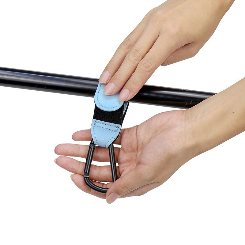 1/2pcs PU Leather Baby Bag Stroller Hook Pram Rotate 360 Degree Rotatable Cart Organizer Pram Hook Crochet Stroller Accessories_voghion.com