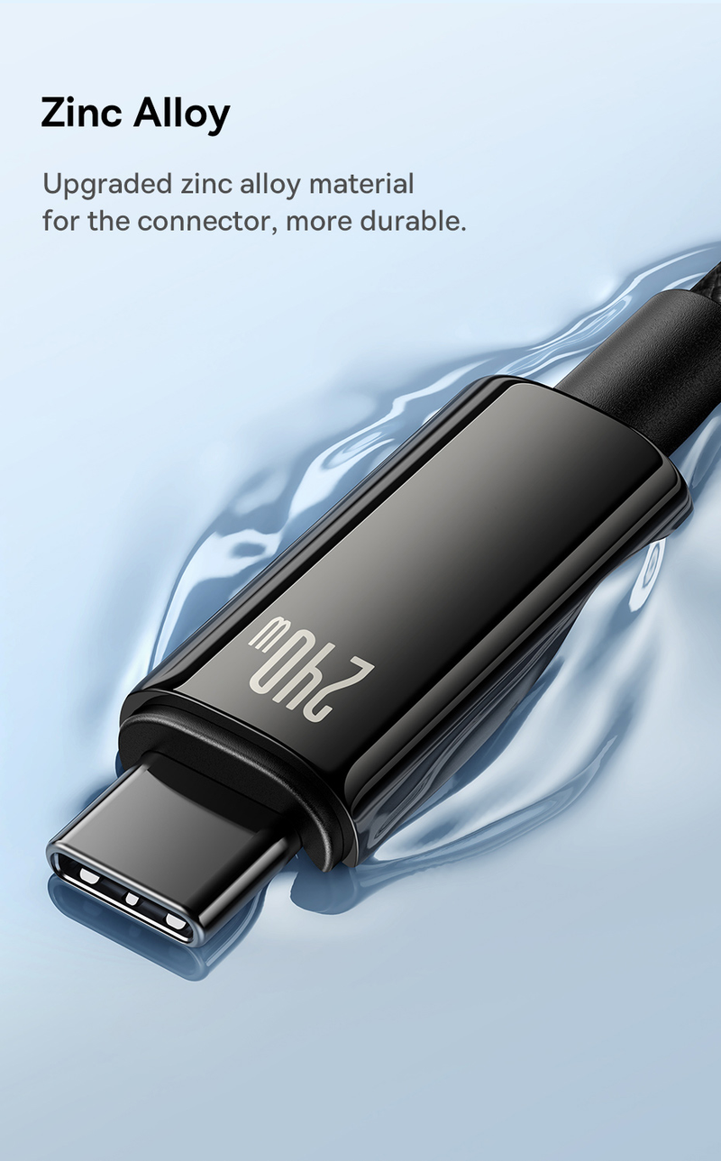 Baseus 240W USB Type C Cable For Realme Samsung S23 Huawei PD3.1 Supercharge 5A Fast Charger Type C To Type Cable For Macbook PC_voghion.com