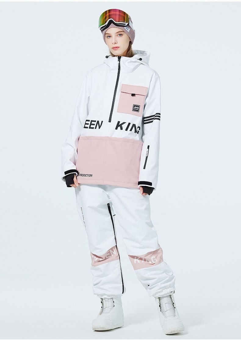 Ensemble sweat à capuche unisexe 001, veste et pantalon de ski/snowboard chauds et coupe-vent, nouveau modèle_voghion.com