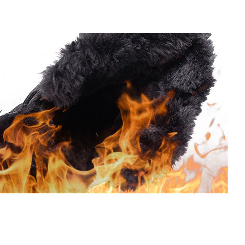 Men's Plus Size 2025 Fall/Winter New Snow Boots, Thickened Warm Cotton-Lined Shoes, Low-Top Boots._voghion.com