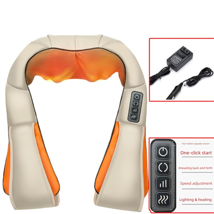 Scialle massaggiante Chejia Kneading, massaggiatore fisioterapico multifunzionale per collo, spalle, colonna lombare_voghion.com