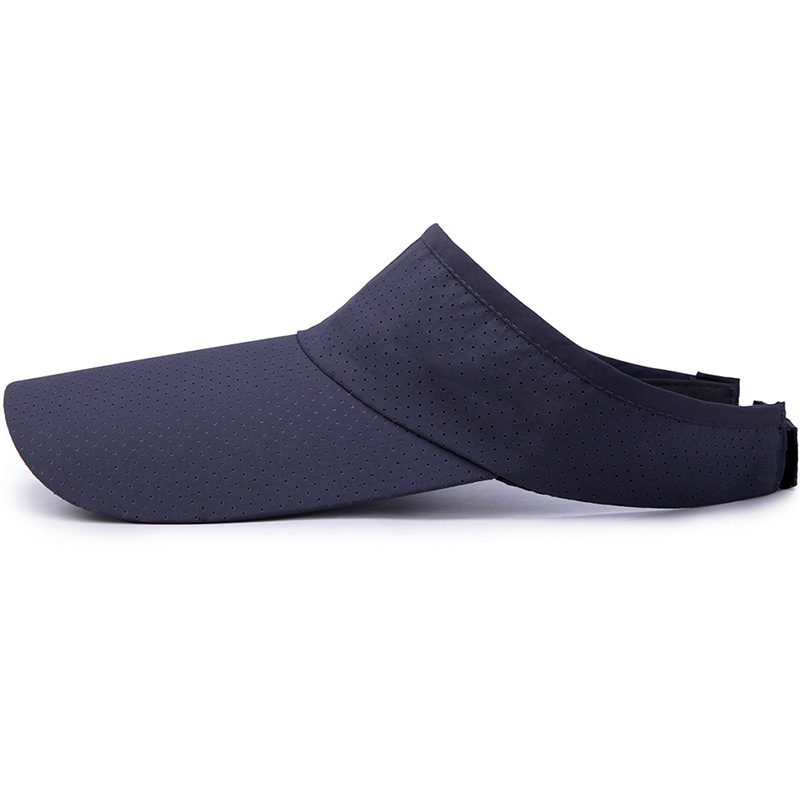 Summer Breathable Sun Hats Men Women Adjustable Visor UV Protection Empty Top Hat Solid Sports Tennis Golf Running_voghion.com