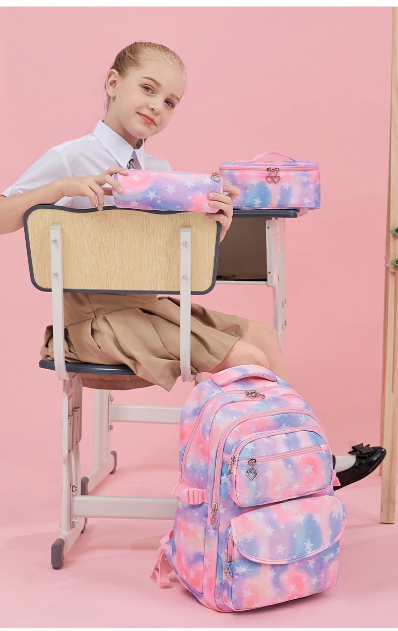 Backpack for Girls, Primary and Secondary School Students Printed Water-repellent Backpack, Cute Lunch Bag_voghion.com