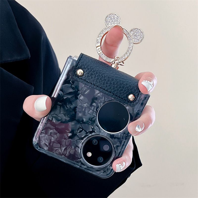 Shell pattern wrist strap ring for Huawei p50 pocket folding screen phone case pocket 2 Drop-resistant shell_voghion.com