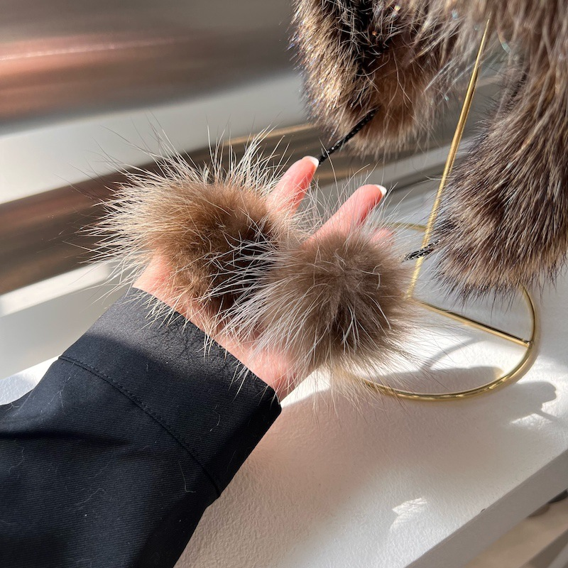 Warmer Trend kleiner Waschbär-Ohrhut, amerikanischer Waschbärpelz-Overlord-Hut, Winter, warme Männer und Frauen, erwachsene Pelzmütze_voghion.com