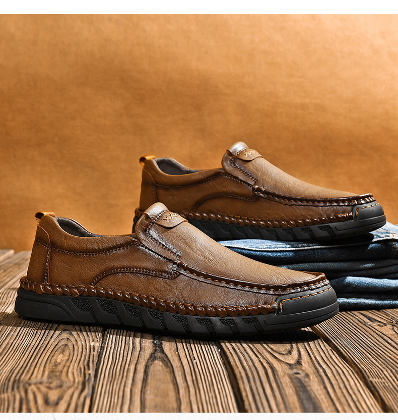 Heißverkaufte Lederschuhe für Herren, übergroße Outdoor-Herrenschuhe aus echtem Leder, lässige Lederschuhe, Wanderschuhe_voghion.com
