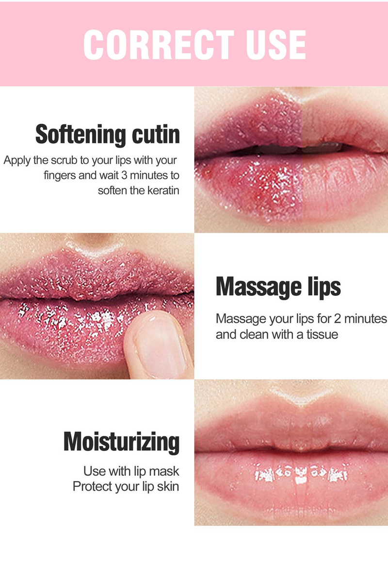 Scrub Lip Mask Balsamo labbra 2 in 1 Riparatore Esfoliante Scrub labbra esfoliante_voghion.com